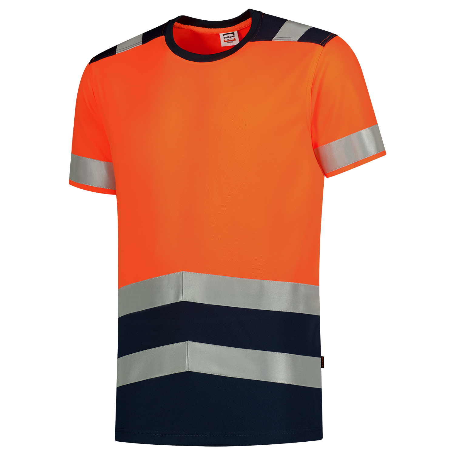 Tricorp Safety T-shirts 103006 HiVis fluo oranje-inktblauw(fluororangeink)