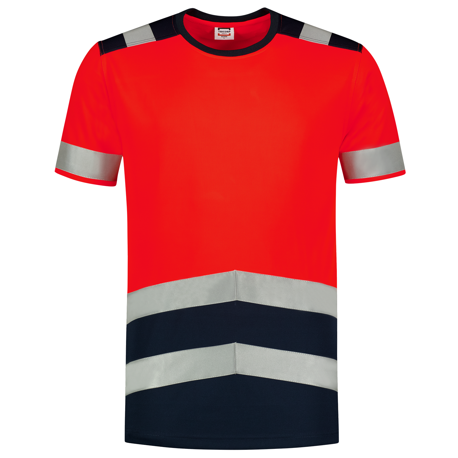 Tricorp Safety T-shirts 103006 HiVis fluo rood-inktblauw(fluorredink)