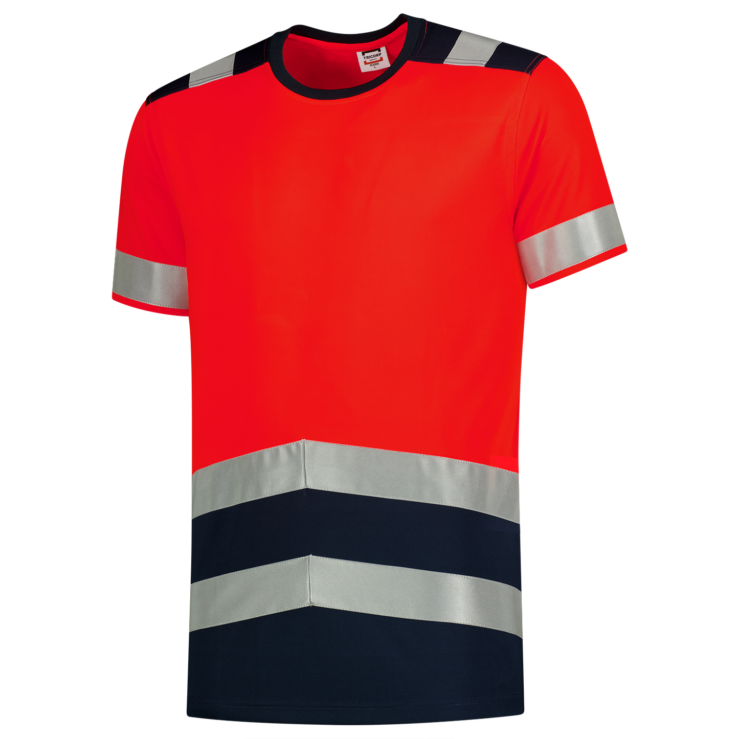 Tricorp Safety T-shirts 103006 HiVis fluo rood-inktblauw(fluorredink)
