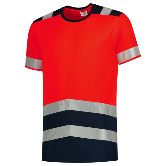 Tricorp Safety T-shirts 103006 HiVis fluo rood-inktblauw(fluorredink)