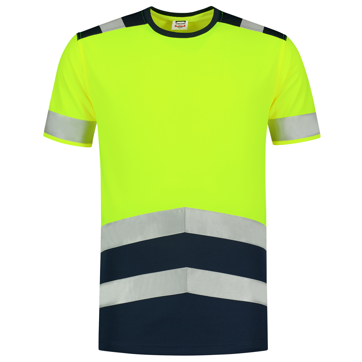 Tricorp Safety T-shirts 103006 HiVis fluo geel-inktblauw(fluoryellowink)