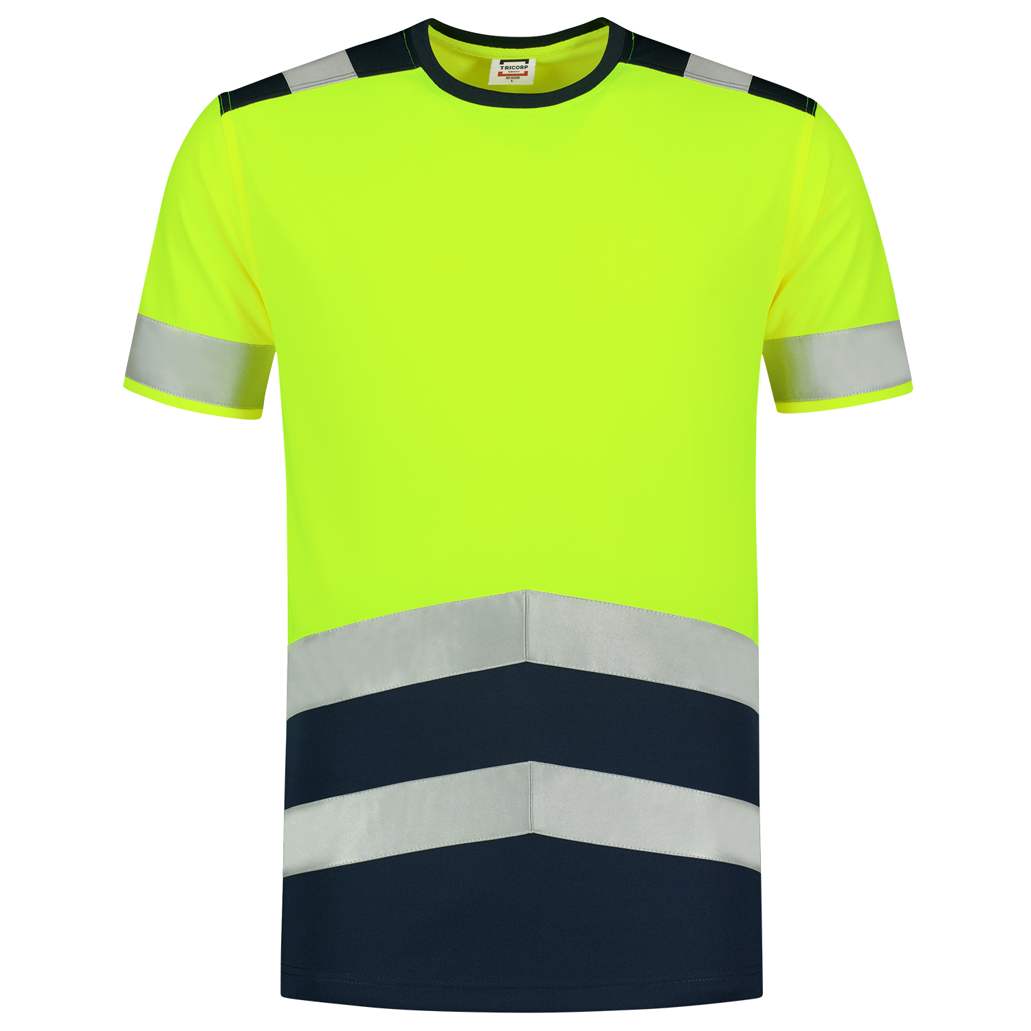 Tricorp Safety T-shirts 103006 HiVis fluo geel-inktblauw(fluoryellowink)