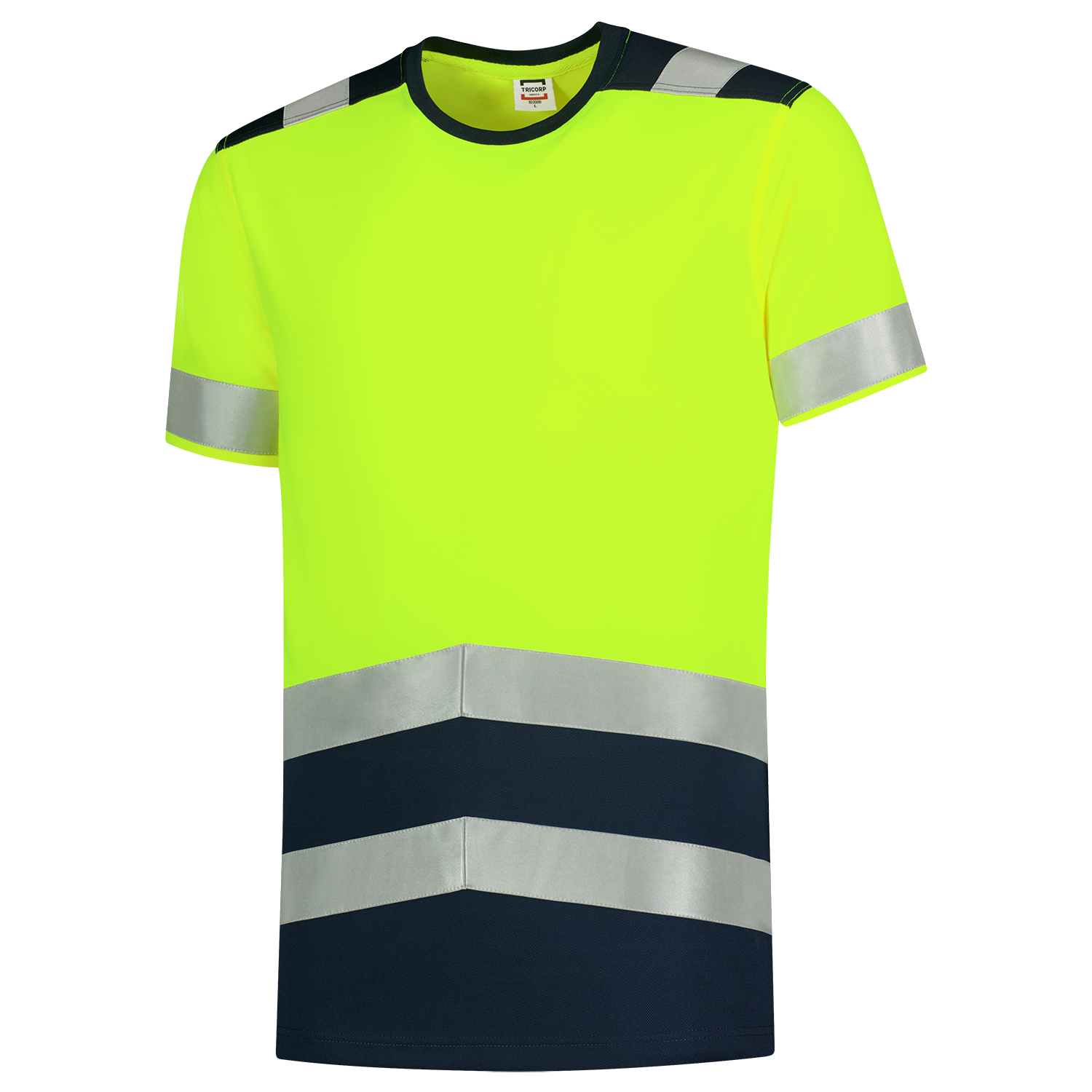 Tricorp Safety T-shirts 103006 HiVis fluo geel-inktblauw(fluoryellowink)