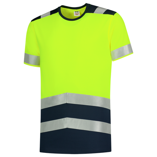 Tricorp Safety T-shirts 103006 HiVis fluo geel-inktblauw(fluoryellowink)