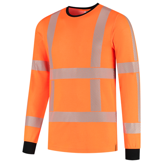 Tricorp Safety RWS Revisible T-shirts 103702 Lange Mouw HiVis Rijkswaterstaat fluo oranje(fluororange)