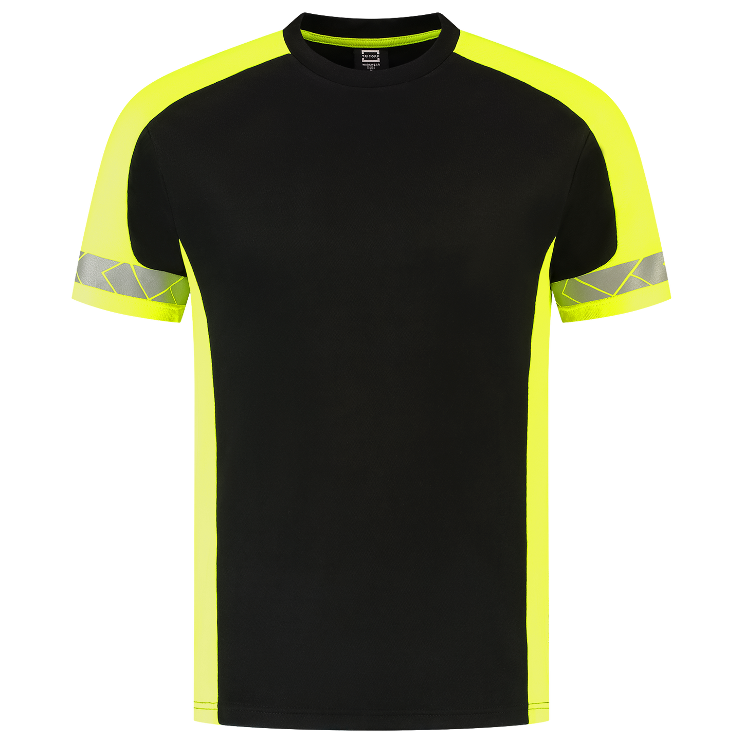 Tricorp Workwear Reflective Redefined T-shirts 106104 HiVis zwart-fluo geel(blackfluoryellow)