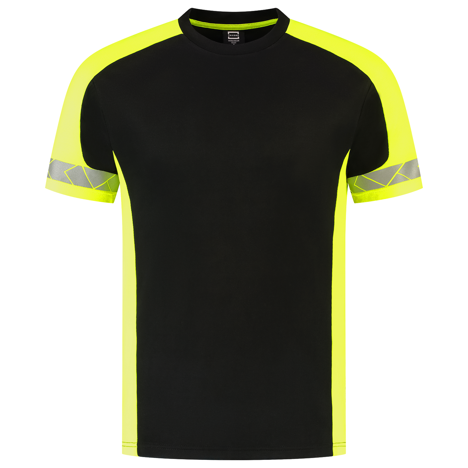 Tricorp Workwear Reflective Redefined T-shirts 106104 HiVis zwart-fluo geel(blackfluoryellow)
