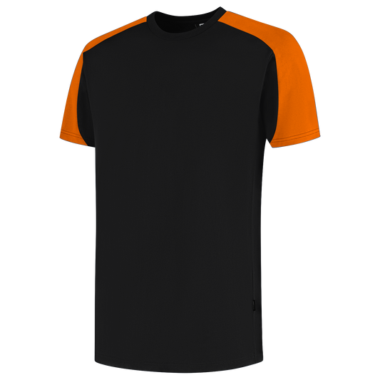 Tricorp Workwear Bicolor Redefined T-shirts 106106 zwart-oranje(blackorange)