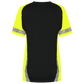 Tricorp Workwear Reflective Redefined T-shirts 106108 dames HiVis zwart-fluo geel(blackfluoryellow)