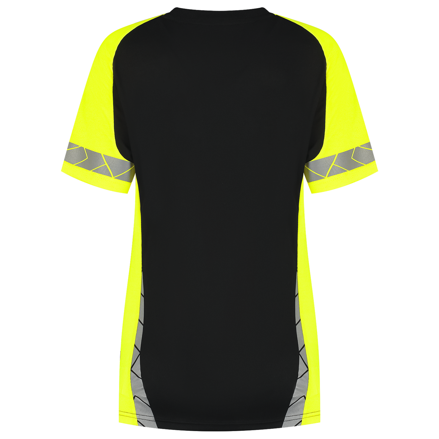 Tricorp Workwear Reflective Redefined T-shirts 106108 dames HiVis zwart-fluo geel(blackfluoryellow)
