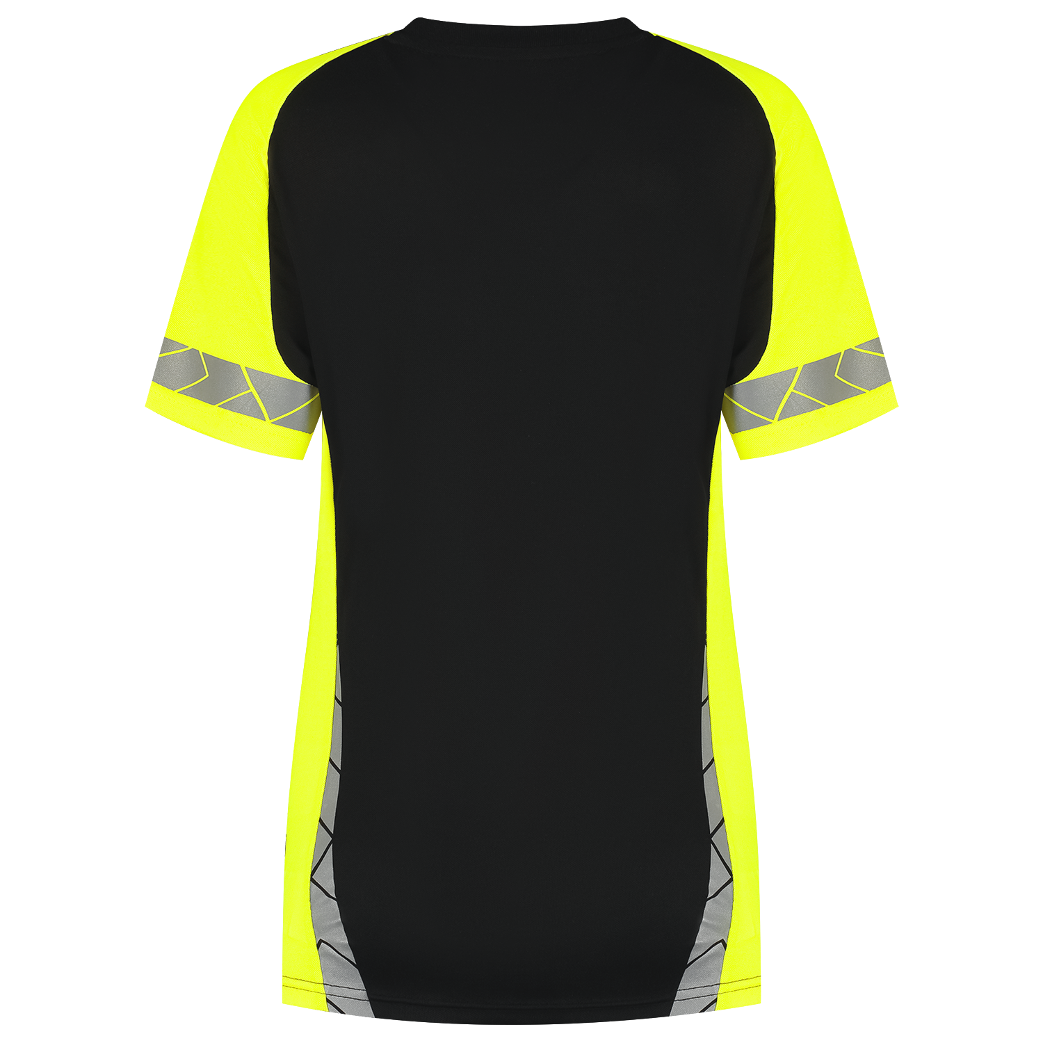 Tricorp Workwear Reflective Redefined T-shirts 106108 dames HiVis zwart-fluo geel(blackfluoryellow)