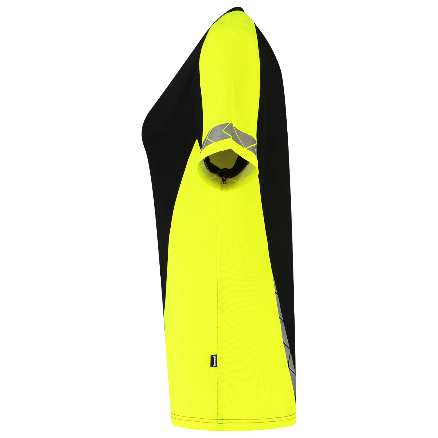 Tricorp Workwear Reflective Redefined T-shirts 106108 dames HiVis zwart-fluo geel(blackfluoryellow)