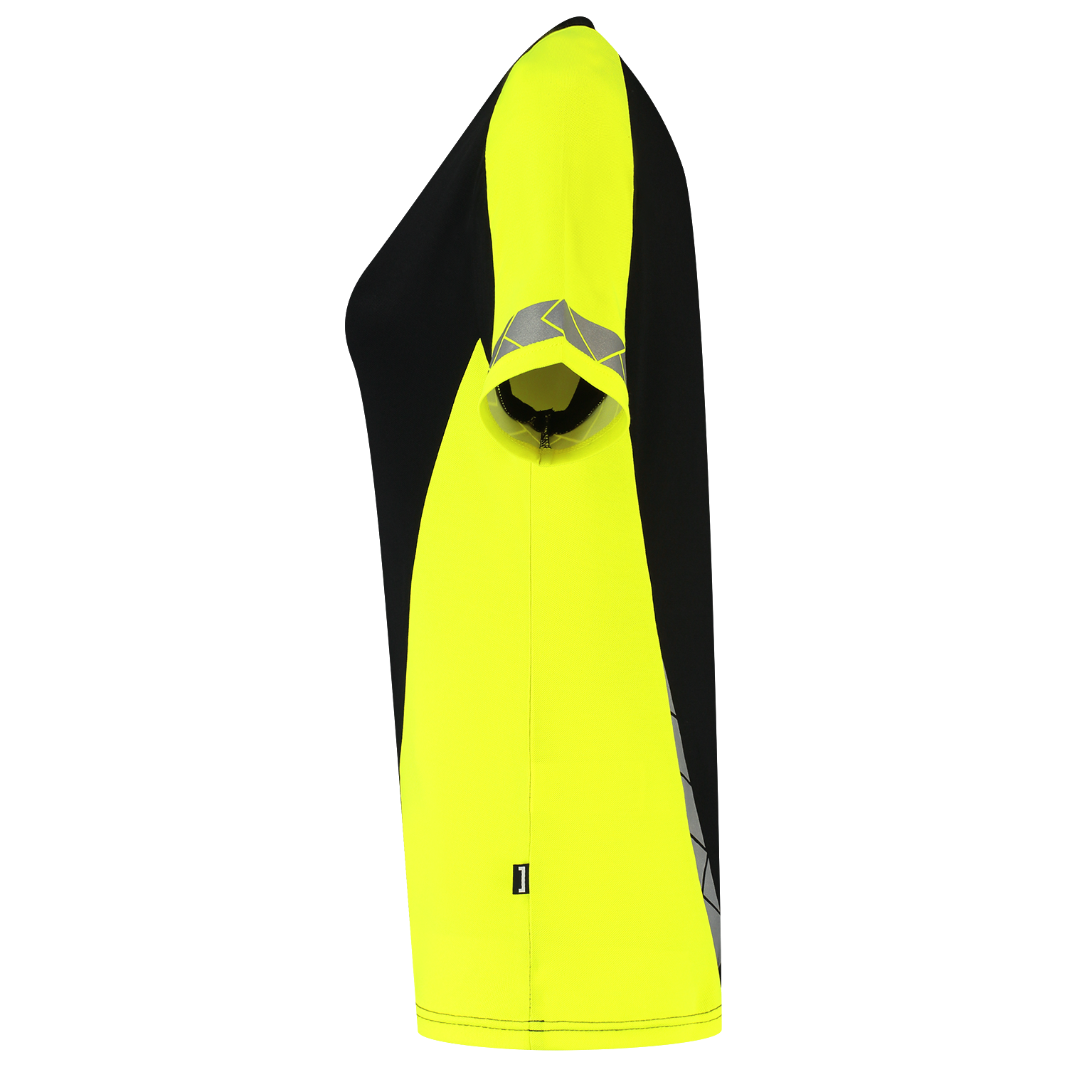Tricorp Workwear Reflective Redefined T-shirts 106108 dames HiVis zwart-fluo geel(blackfluoryellow)
