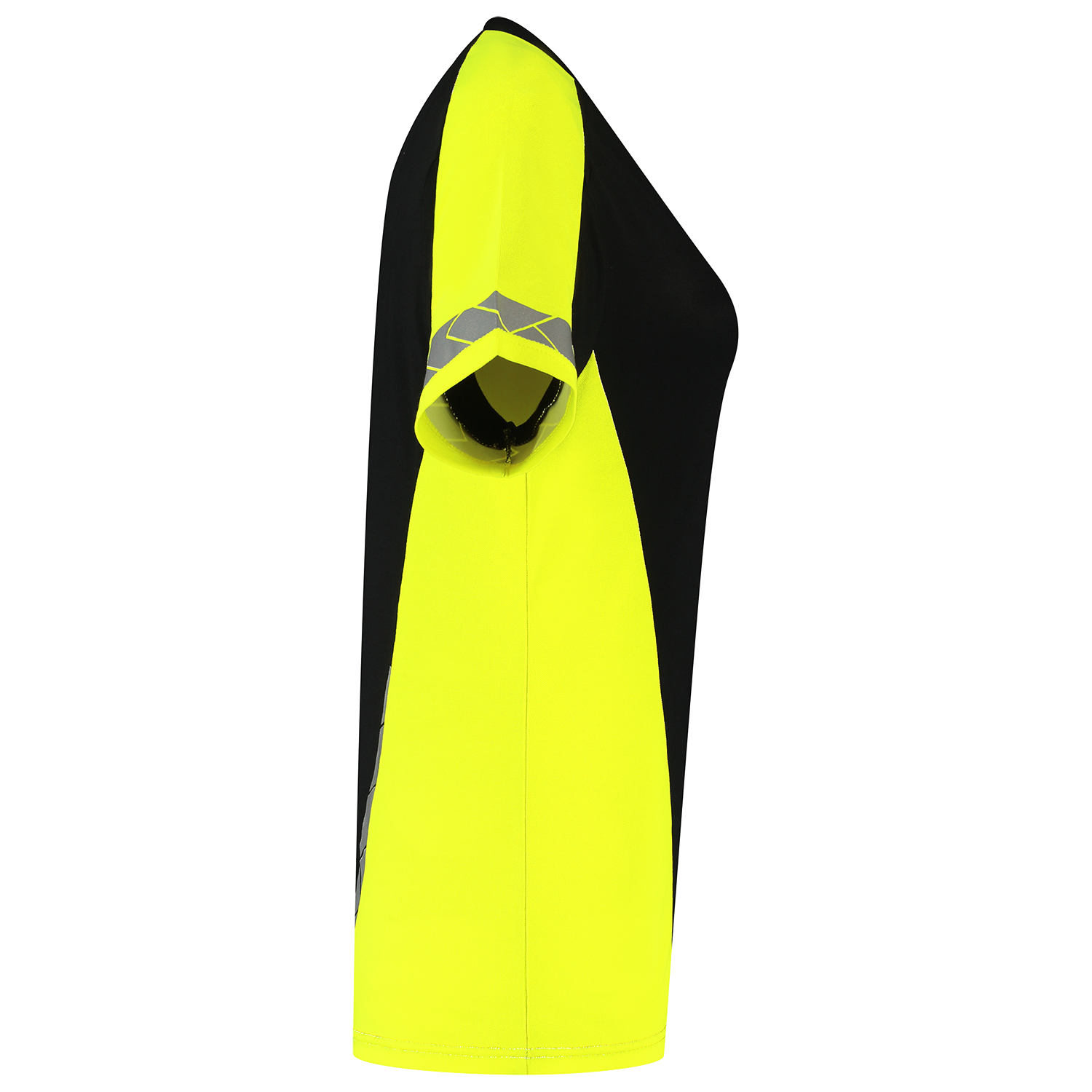 Tricorp Workwear Reflective Redefined T-shirts 106108 dames HiVis zwart-fluo geel(blackfluoryellow)