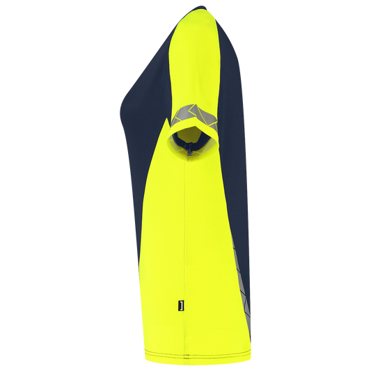 Tricorp Workwear Reflective Redefined T-shirts 106108 dames HiVis inktblauw-fluo geel(inkfluoryellow)