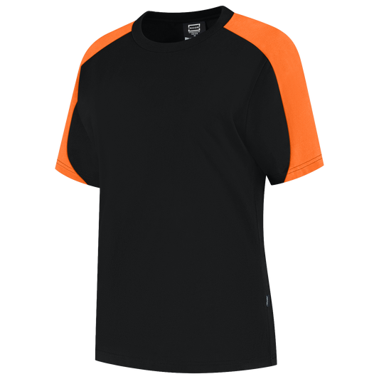 Tricorp Workwear Bicolor Redefined T-shirts 106109 dames zwart-oranje(blackorange)