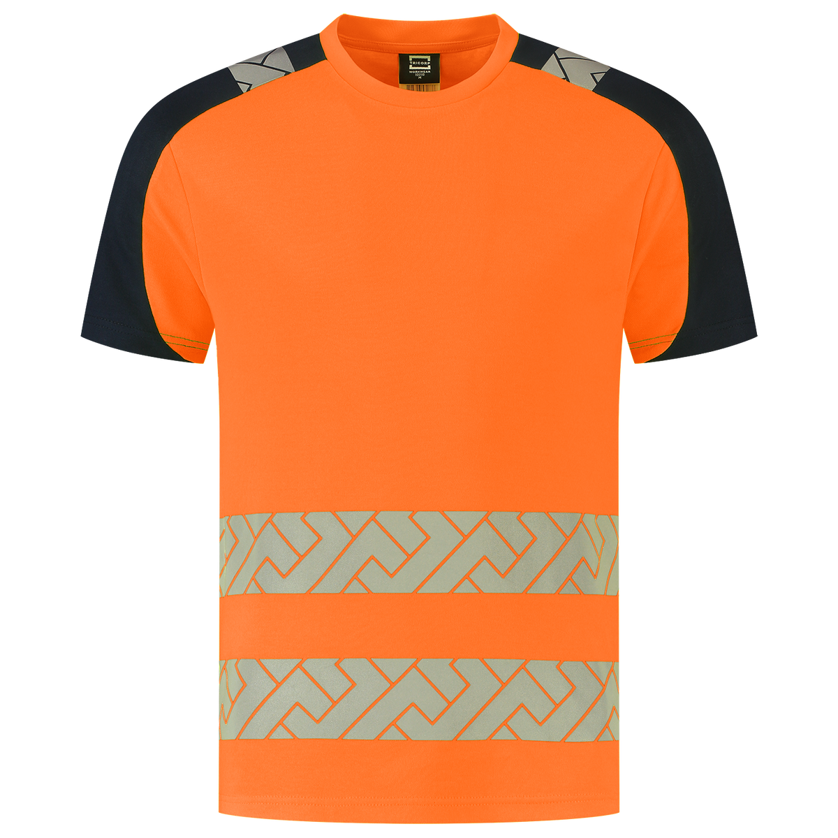 Tricorp Workwear High Vis Redefined T-shirts 106110 Industrieel Wasbaar fluo oranje-inktblauw(fluororangeink)