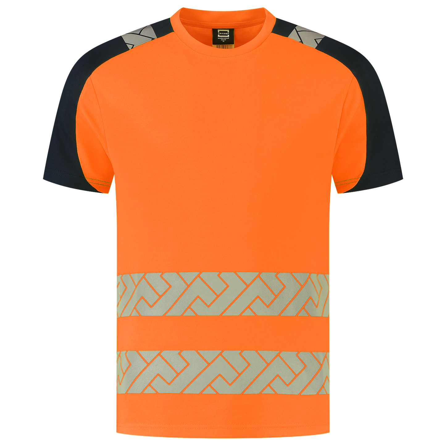Tricorp Workwear High Vis Redefined T-shirts 106110 Industrieel Wasbaar fluo oranje-inktblauw(fluororangeink)
