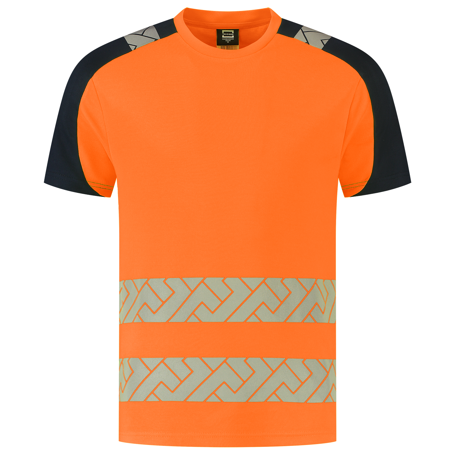 Tricorp Workwear High Vis Redefined T-shirts 106110 Industrieel Wasbaar fluo oranje-inktblauw(fluororangeink)