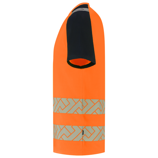 Tricorp Workwear High Vis Redefined T-shirts 106110 Industrieel Wasbaar fluo oranje-inktblauw(fluororangeink)