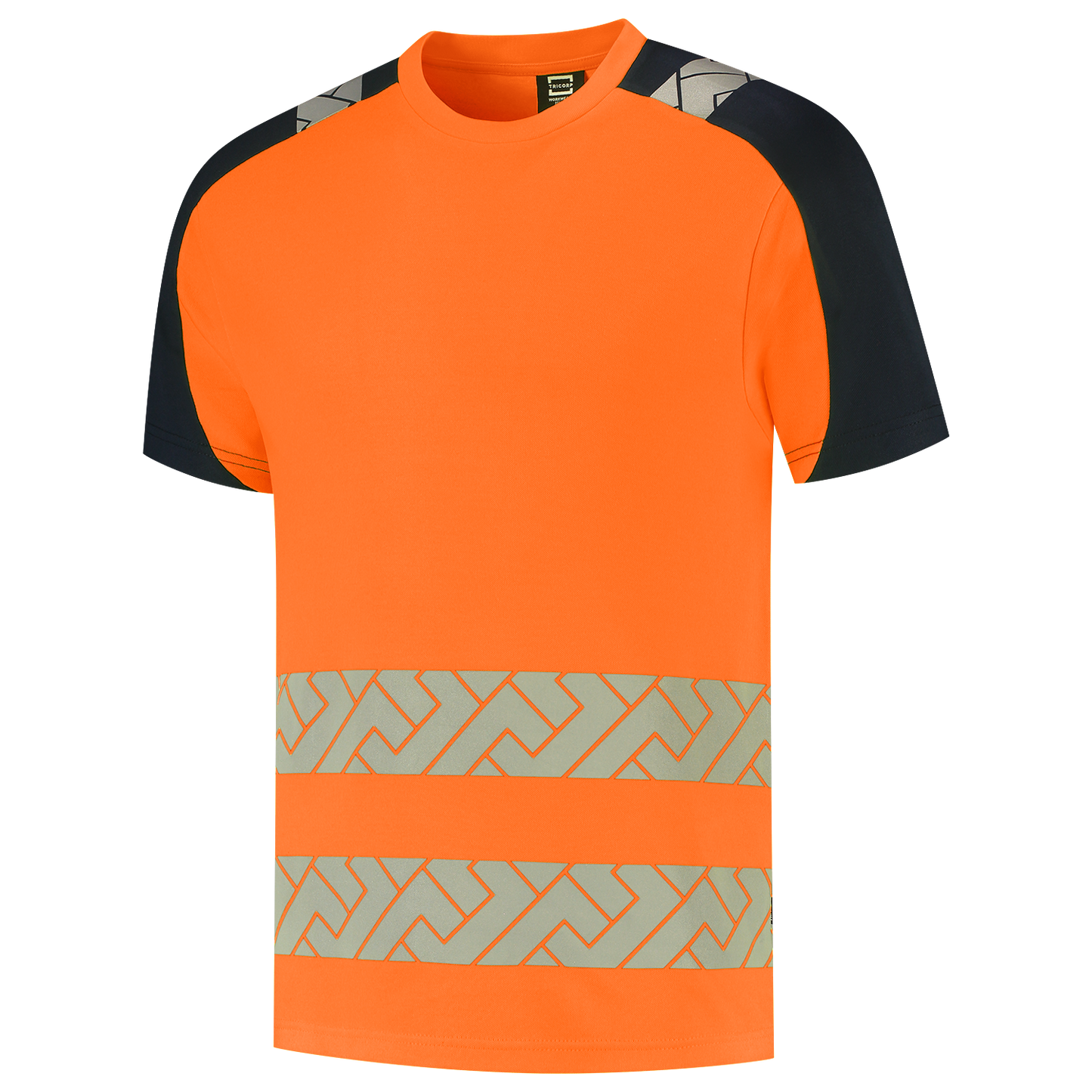 Tricorp Workwear High Vis Redefined T-shirts 106110 Industrieel Wasbaar fluo oranje-inktblauw(fluororangeink)
