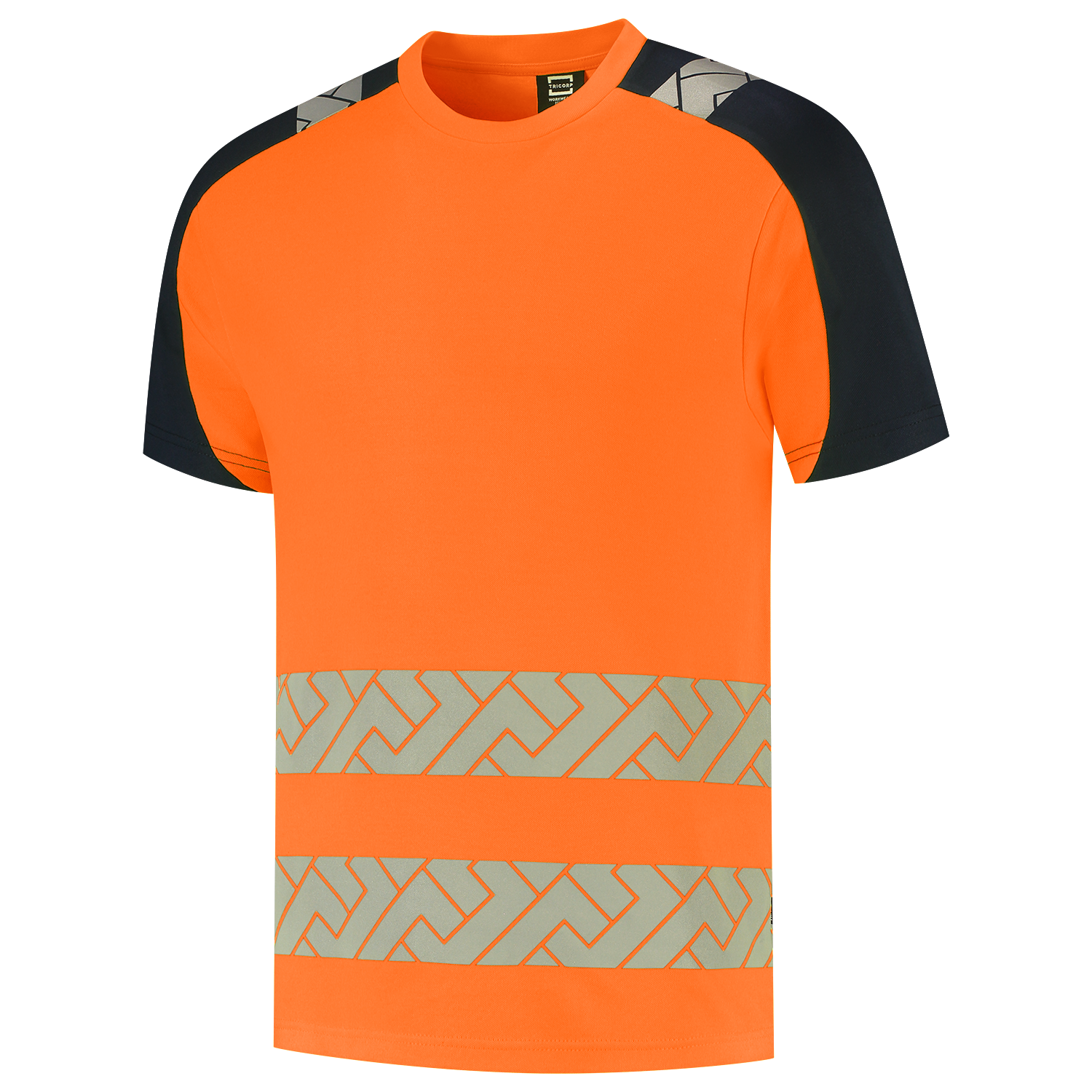 Tricorp Workwear High Vis Redefined T-shirts 106110 Industrieel Wasbaar fluo oranje-inktblauw(fluororangeink)