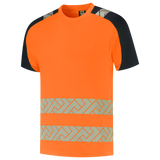 Tricorp Workwear High Vis Redefined T-shirts 106110 Industrieel Wasbaar fluo oranje-inktblauw(fluororangeink)