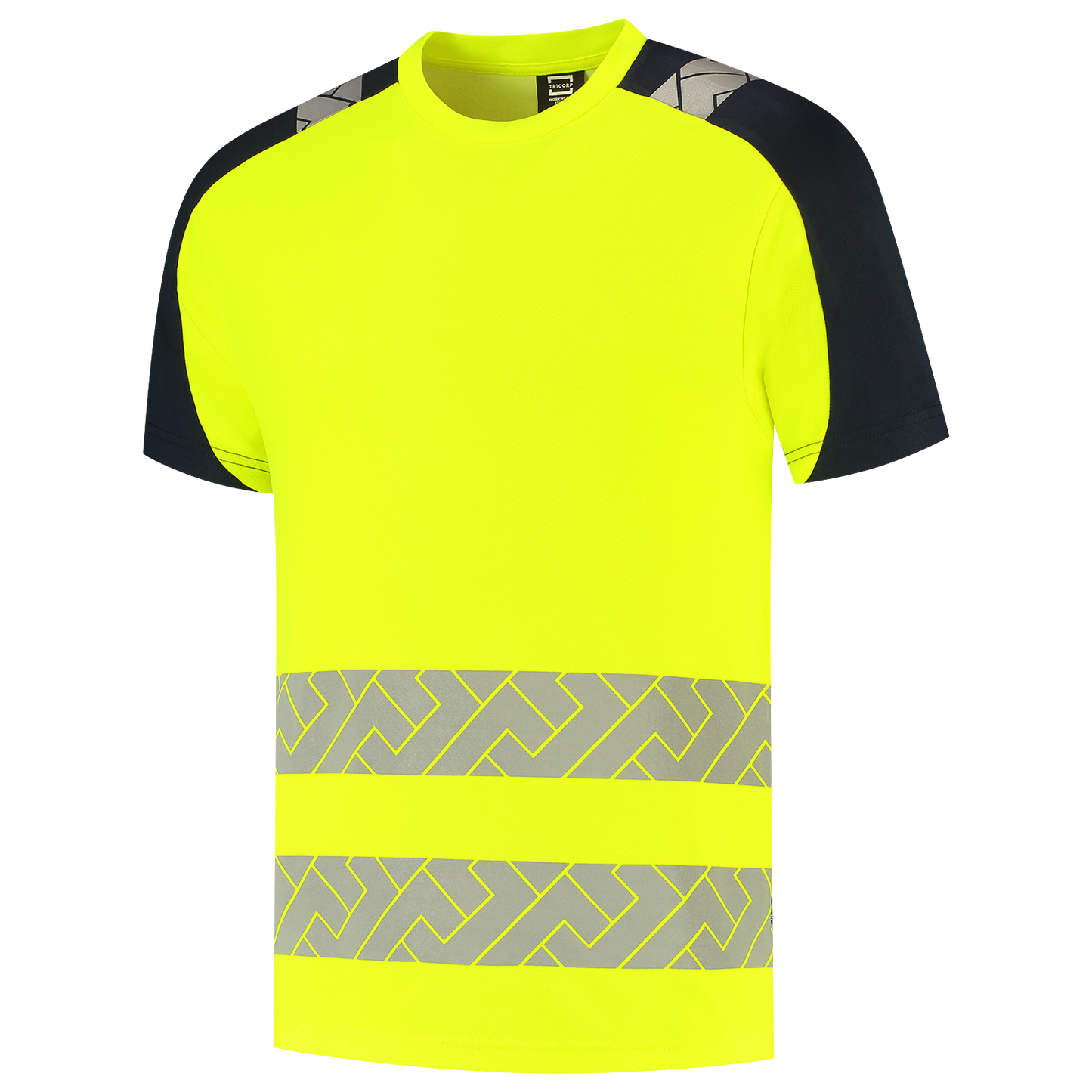 Tricorp Workwear High Vis Redefined T-shirts 106110 Industrieel Wasbaar fluo geel-inktblauw(fluoryellowink)