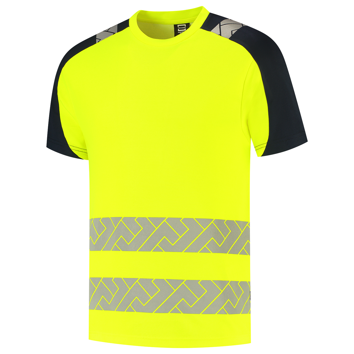 Tricorp Workwear High Vis Redefined T-shirts 106110 Industrieel Wasbaar fluo geel-inktblauw(fluoryellowink)