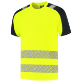 Tricorp Workwear High Vis Redefined T-shirts 106110 Industrieel Wasbaar fluo geel-inktblauw(fluoryellowink)