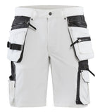 Blaklader Broeken 10881645 wit-donkergrijs(1098)