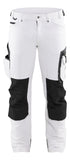 Blaklader Broeken 10891645 wit-donkergrijs(1098)