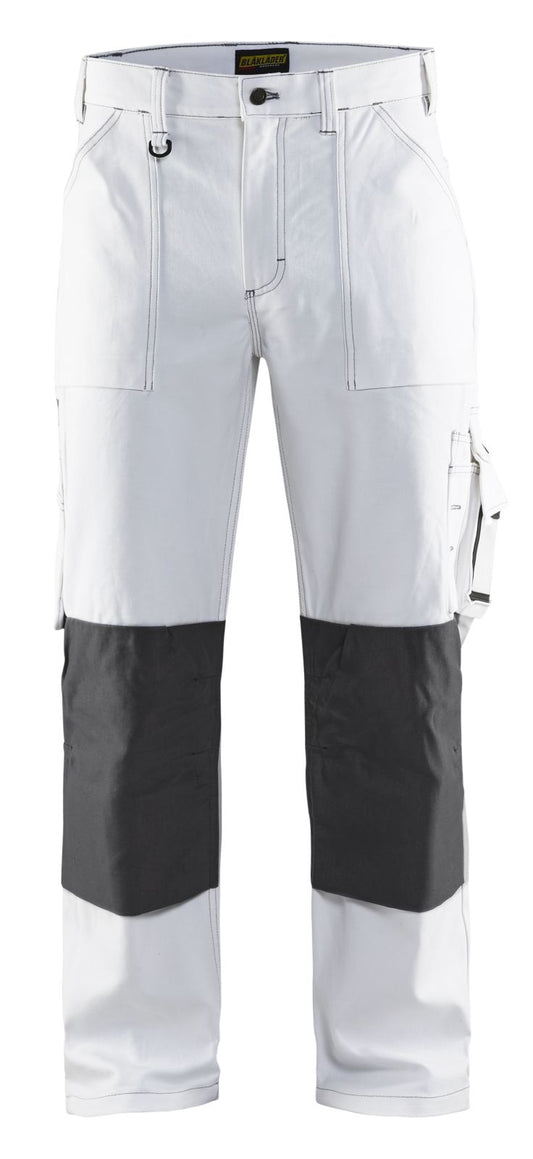 Blaklader Werkbroeken 10911210 wit-donkergrijs(1098)
