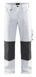 Blaklader Werkbroeken 10911210 wit-donkergrijs(1098)
