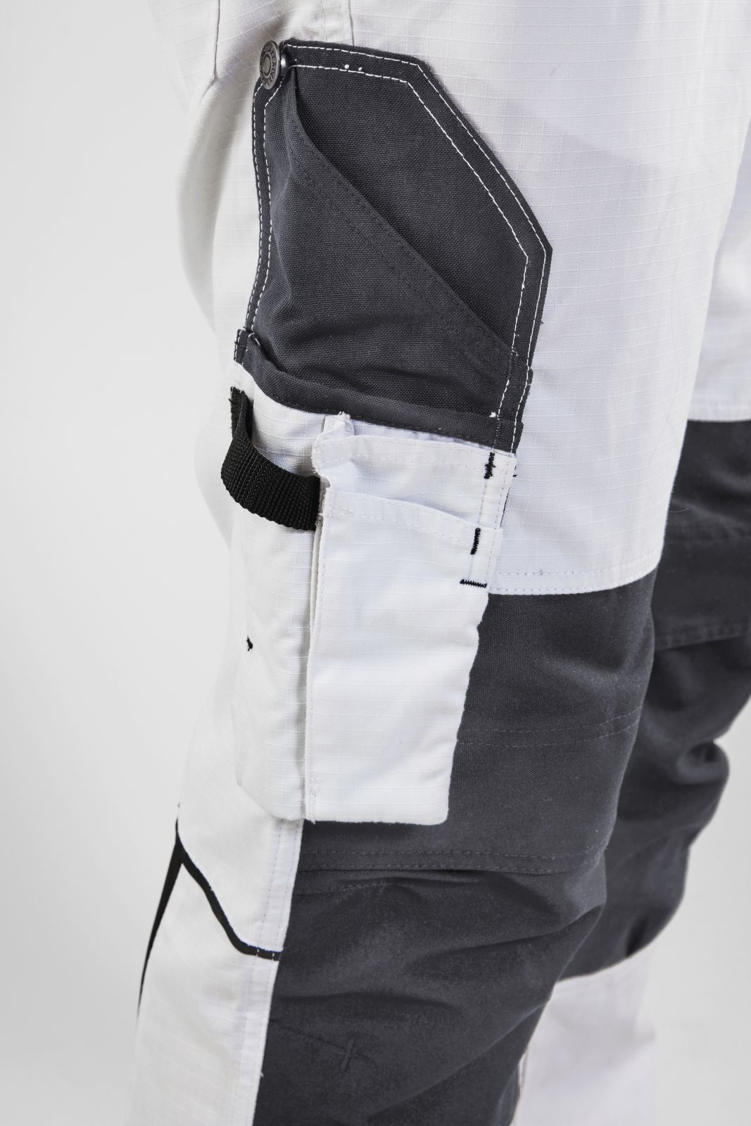 Blaklader Broeken 10951330 met Stretch wit-donkergrijs(1098)