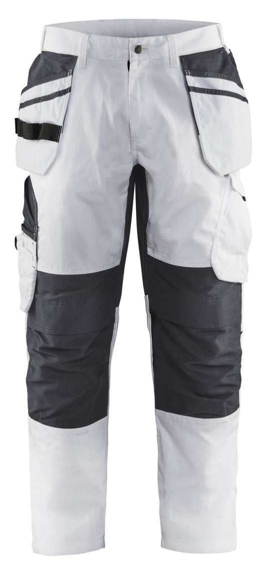 Blaklader Broeken 10961330 met Stretch wit-donkergrijs(1098)