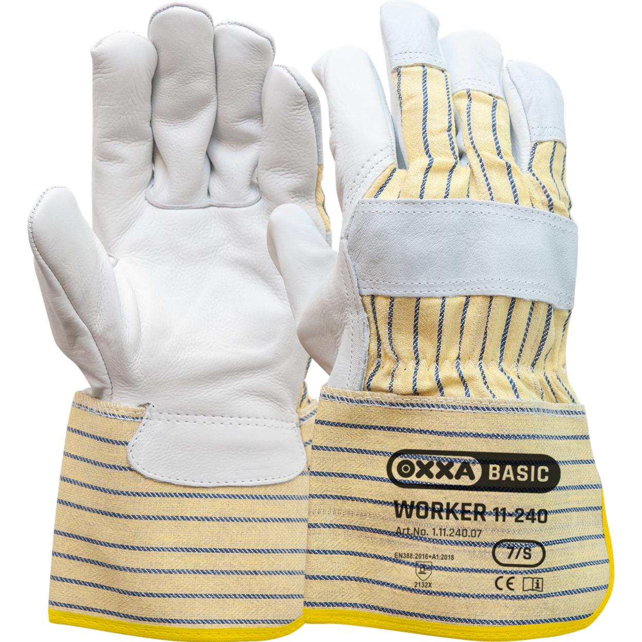 OXXA Basic Handschoen Worker 11-240 geel-wit