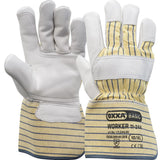 OXXA Basic Handschoen Worker 11-244 geel-wit