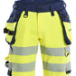 Blaklader High Vis Shorts 11201648 4-weg stretch HiVis fluo geel-marineblauw(3389)