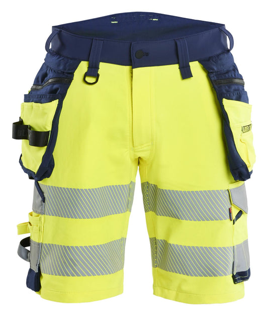 Blaklader High Vis Shorts 11201648 4-weg stretch HiVis fluo geel-marineblauw(3389)