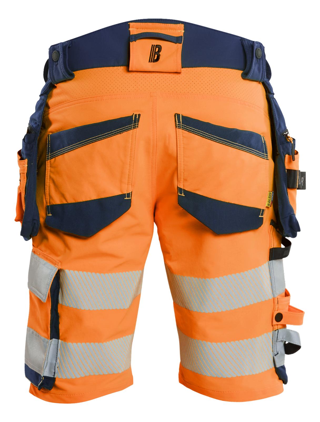 Blaklader High Vis Shorts 11201648 4-weg stretch HiVis fluo oranje-marineblauw(5389)