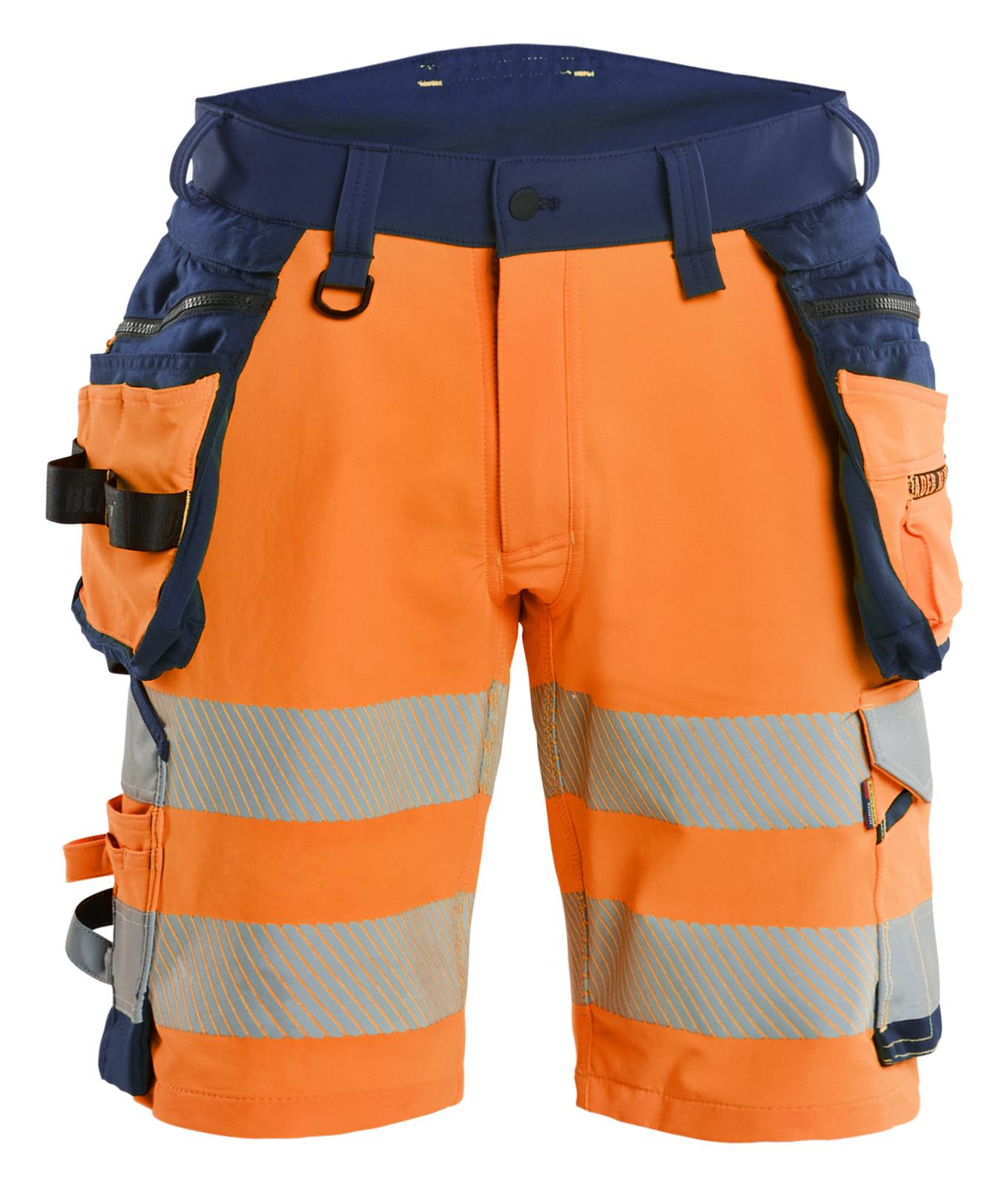 Blaklader High Vis Shorts 11201648 4-weg stretch HiVis fluo oranje-marineblauw(5389)