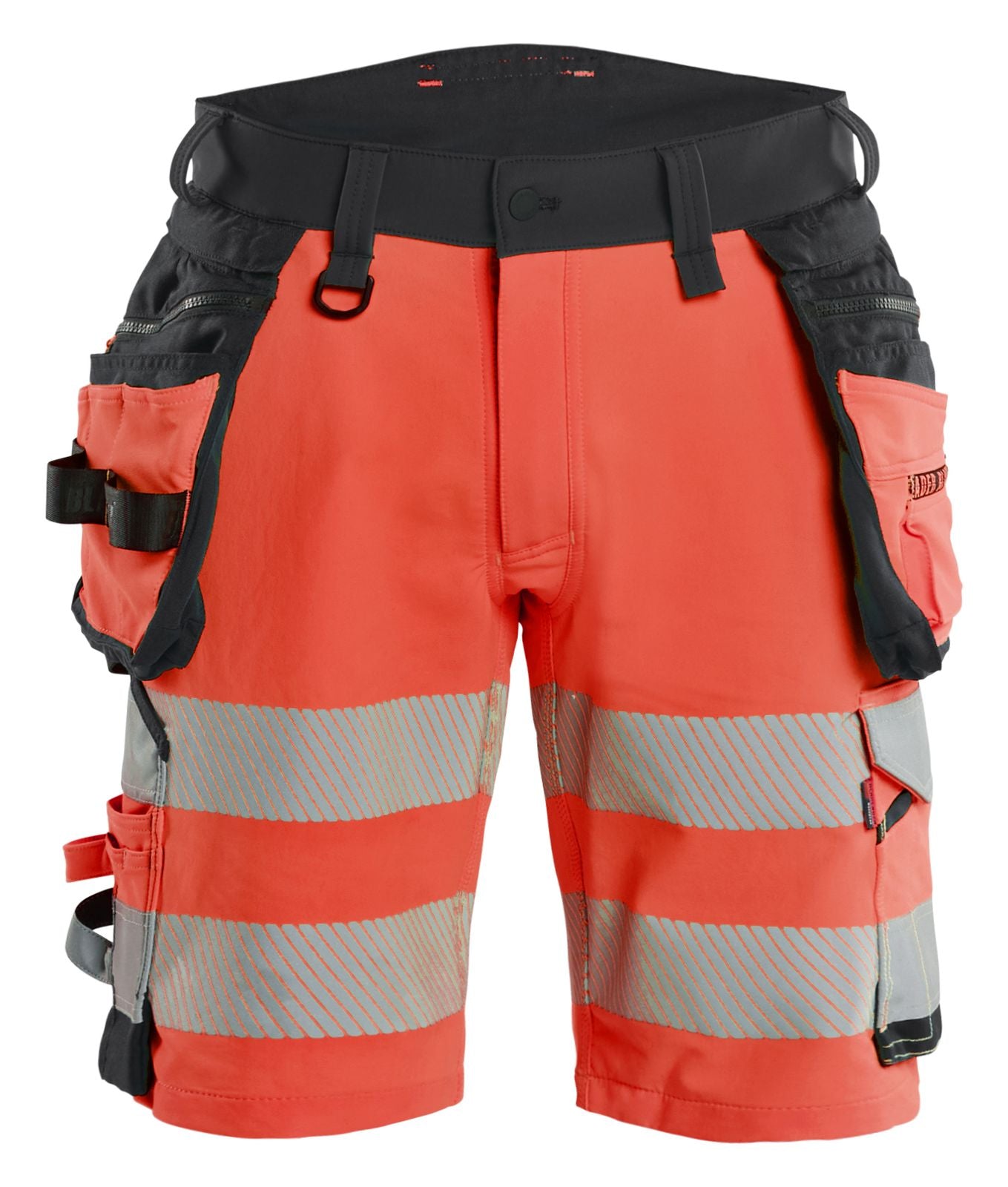 Blaklader High vis Shorts 11201648 4-weg stretch HiVis fluo rood-zwart(5599)