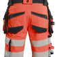 Blaklader High Vis Shorts 11201648 4-weg stretch HiVis fluo rood-zwart(5599)