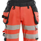 Blaklader High Vis Shorts 11201648 4-weg stretch HiVis fluo rood-zwart(5599)