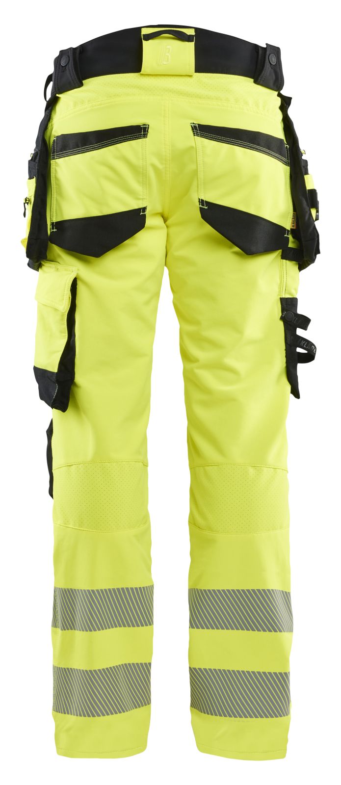 Blaklader High vis 4-weg stretch Werkbroeken 11221648 HiVis fluo geel-zwart(3399)