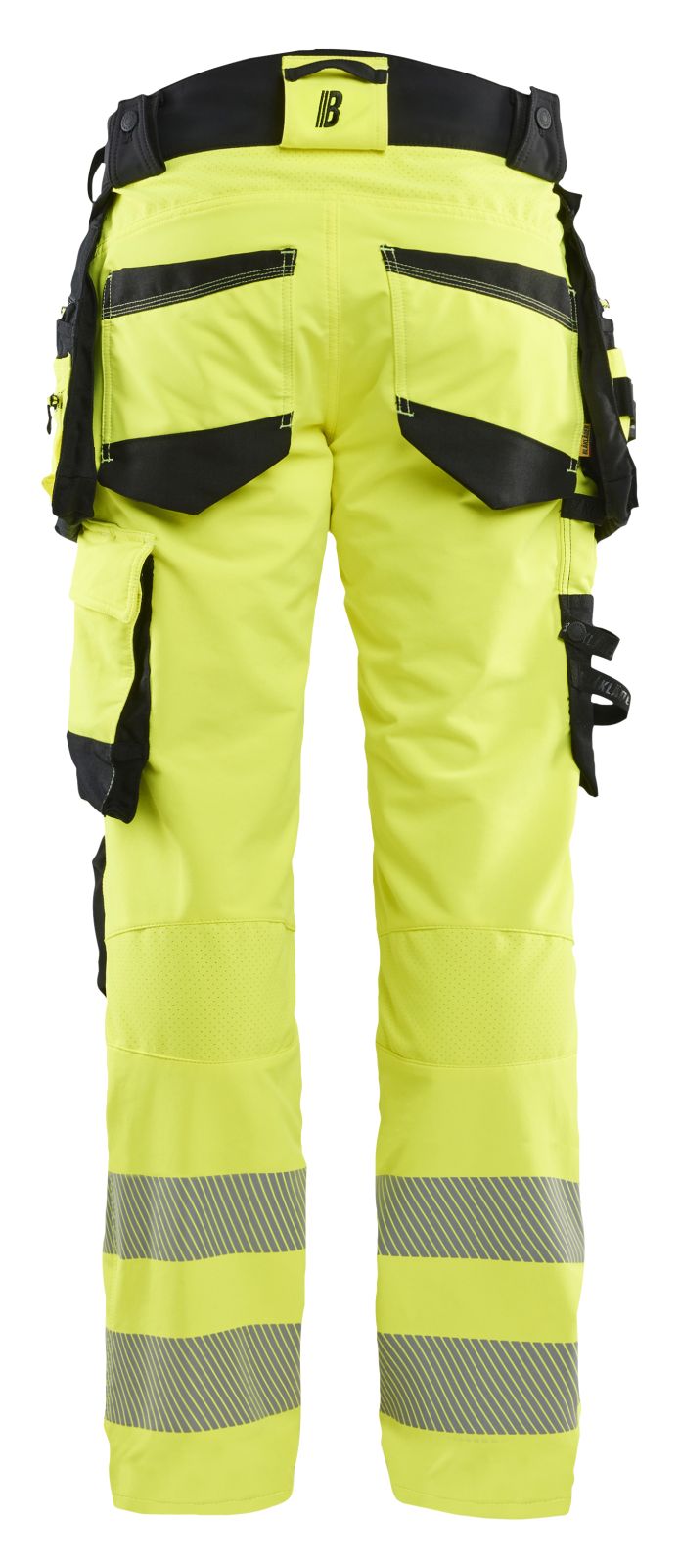 Blaklader High vis 4-weg stretch Werkbroeken 11221648 HiVis fluo geel-zwart(3399)