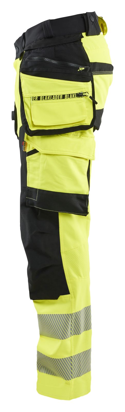 Blaklader High vis 4-weg stretch Werkbroeken 11221648 HiVis fluo geel-zwart(3399)