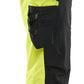 Blaklader High vis 4-weg stretch Werkbroeken 11221648 HiVis fluo geel-zwart(3399)