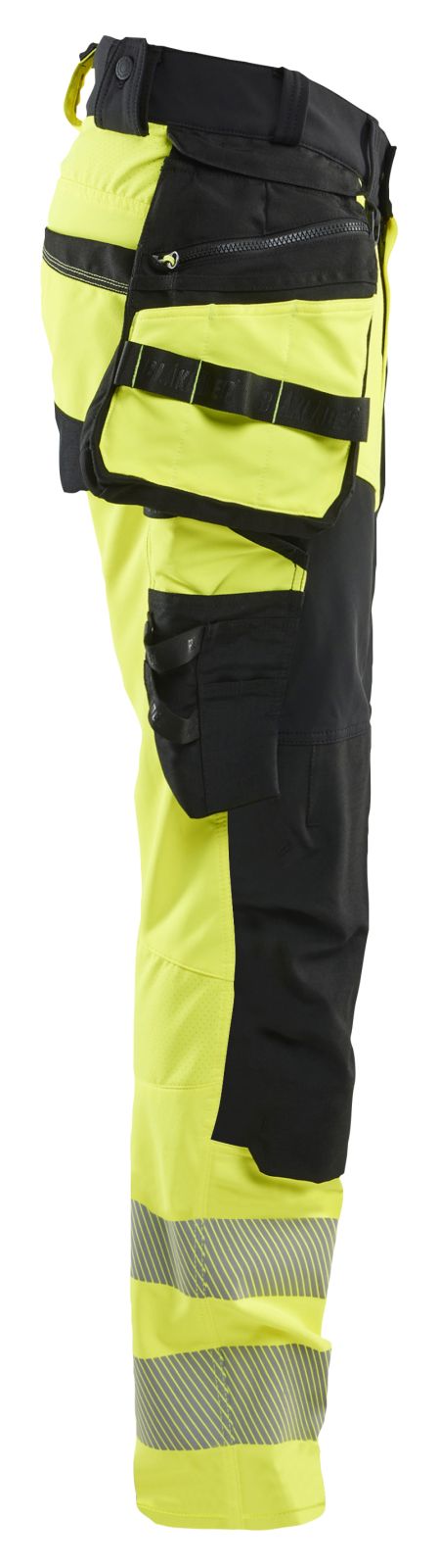 Blaklader High vis 4-weg stretch Werkbroeken 11221648 HiVis fluo geel-zwart(3399)